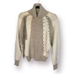 Vintage IB Diffusion Silk/Angora Mix Dolman Sleeve Turtleneck Sweater Size M